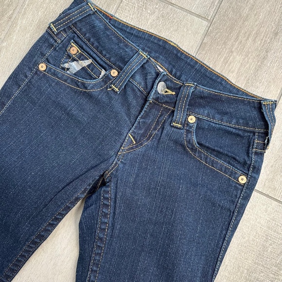 (New) True Religion World Tour Jeans Women's Dark Wash Skinny Denim Size 29 NWOT - Picture 12 of 16
